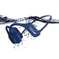 Écouteurs à conduction osseuse étanches IP68, écouteurs sportifs à oreille ouverte, écouteurs sans fil pour la course à pied et la natation