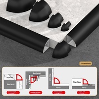 Profilé d'angle arrondi en aluminium pour carrelage, profil semi-circulaire, bordure de protection murale et de sol, extrusion en forme de canal