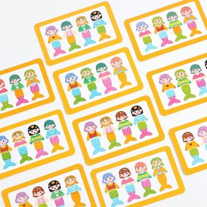 Jouets de motricité fine, cadeaux Montessori, thème sirène, jouet en bois à empiler et à trier, blocs de formes assorties pour les tout-petits, filles et garçons - Product Image 4