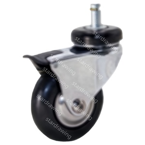 SS 50 76 MM 2 3 Zoll Hochwertige Runde Weiche Neopren-Gummi-Lenkrolle - Product Image 6