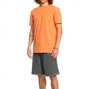 Ensemble de survêtement 2 pièces personnalisé avec logo imprimé pour hommes, couleur unie, survêtement de printemps avec short, services OEM - Product Image 1
