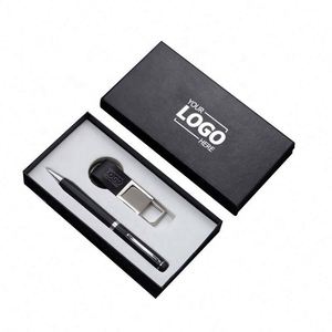 Custom Pen & <b>Keychain</b> Gift Set: <b>Personalized</b> Corporate Swag with Logo - Perfect Promotional Items - Product Image 1