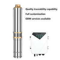 Fabricant de pompes à eau, débit de 3,8 m3/h, pompe à eau solaire hybride submersible électrique 48 V CC pour usage résidentiel