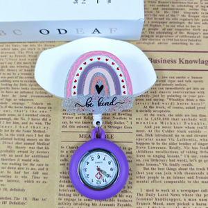 Montre pour infirmière et médecin, montre à clip rétractable, broche pour infirmières, médecins, étudiants en soins infirmiers, à porter à l'hôpital - Product Image 5