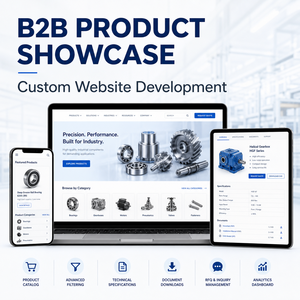 Diseño de Sitio Web para Exhibición de Productos B2B, Compatible con React/Vue.js y MAC OS, Personalizado con HTML y CSS, Búsqueda por Filtro para la Industria Manufacturera - Product Image 1