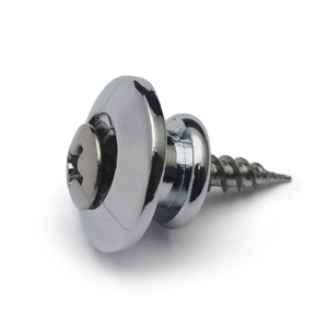 Hebilla Metálica <span class=keywords><strong>para</strong></span> Correa de <span class=keywords><strong>Guitarra</strong></span> 16x9, Botón de Correa, Cierre de Seguridad <span class=keywords><strong>para</strong></span> Correa de <span class=keywords><strong>Guitarra</strong></span>, Cromado - Product Image 5