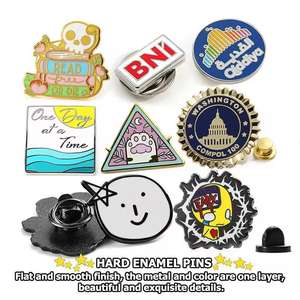 Groothandel Gepersonaliseerde Aangepaste Ontwerp Uw Eigen Logo Naam Hoed Badge Schattige Emaille Kleding Metalen <span class=keywords><strong>Pin</strong></span> - Product Image 2