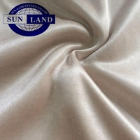 Femme Robe Blouse Sous-vêtements Garment Lining 100% Silk Feeling FDY Shiny Polyester Interlock Knitting Fabric