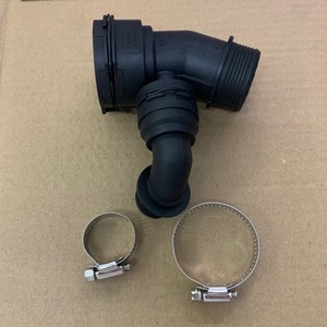 Conector de manguera de radiador Bmw 17127535529 64219354459, junta de tubo superior e inferior, plástico negro para reemplazo de X3 X4 - Product Image 1