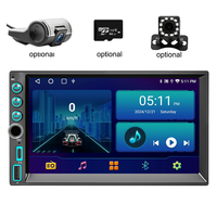 Autoradio universel double DIN 2DIN avec écran tactile sans fil CarPlay Android Auto Bluetooth 7 pouces Android 15