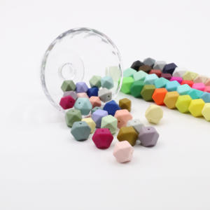 Cuentas hexagonales no tóxicas para abalorios DIY, cuentas de silicona Premium - Product Image 6
