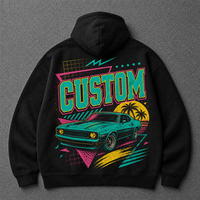 Sweat-shirt à capuche en molleton épais 450 GSM de qualité supérieure, brodé, pour l'automne, avec impression graphique personnalisée, OEM ODM Marque Privée