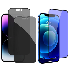 Cover completa Anti luce blu vetro temperato protezione dello schermo flim Anti-spy Privacy vetro protettivo per <span class=keywords><strong>iphone</strong></span> 15 14 13 12 <span class=keywords><strong>11</strong></span> pro - Product Image 1