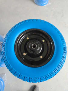 Rueda de Carretilla de Espuma de Poliuretano Sólida para el Mercado Turco, 3.50-7, <span class=keywords><strong>Neumáticos</strong></span> Sin Cámara de Poliuretano para Carretilla de Mano, Carro de Herramientas, Llanta de Acero, Rodamiento de Bolas - Product Image 5