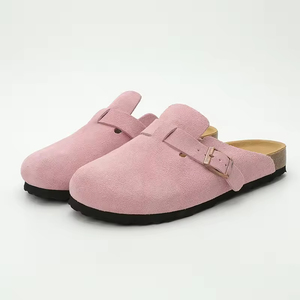 2026 Vente en gros Allemagne Meilleure Qualité Birkentocks Tocks Germany Sandale plate d'extérieur, mule, cuir, daim, semelle en liège, sabot solide - Product Image 2