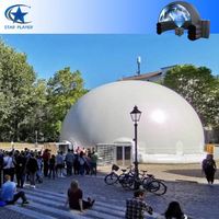 Cine Inflable Volador con Domo, Pantalla de Rotación de 360 Grados, Simulador de Vuelo VR 5D 9D 12D, Asientos con Movimiento, Comercial
