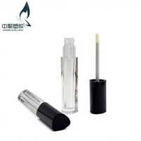 Tube de brillant à lèvres vide en plastique noir dégradé triangulaire de 3,5 ml, personnalisable, haute qualité, en promotion