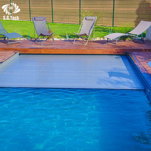 Couverture de <span class=keywords><strong>piscine</strong></span> automatique télécommandée Water Crown pour piscines pour enfants, en <span class=keywords><strong>plastique</strong></span> rigide, durable et sécuritaire - Product Image 3