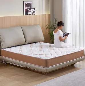 King queen matras tempat tidur hibrida, atasan bantal lateks ukuran penuh tunggal kembar ganda dalam kotak