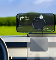 Support de téléphone de tableau de bord de voiture magnétique pliant rétractable de type suspension de marque OEM avec glissement réglable