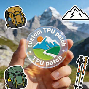 Patch 3D in TPU Ecologico Resistente all'Acqua, Badge Personalizzato a Trasferimento Termico, Patch in TPU Colorate su Misura per Abbigliamento di Marca e T-shirt da Uomo - Product Image 1