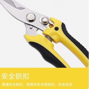 Stainless Steel <b>Pruning</b> Shears Yellow Handle Garden <b>Tools</b> For Fruit <b>Tree</b> Branch Cutting - Product Image 2