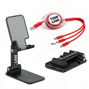 Support de téléphone portable de bureau réglable et portable avec logo personnalisé pour cadeaux promotionnels – Accessoires de table en gros - Product Image 1