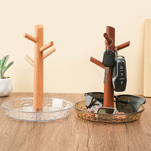 Ornements créatifs <span class=keywords><strong>porte</strong></span> d'entrée clé étagère de rangement bureau bureau <span class=keywords><strong>bijoux</strong></span> stockage finition <span class=keywords><strong>bois</strong></span> massif moderne unique vaisselle - Product Image 1