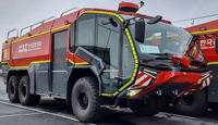 Véhicule de lutte contre les incendies aéroportuaires à transmission intégrale 6x6 TAS5340XF, camion de pompiers tout-terrain ARFF avec lance d'incendie extensible