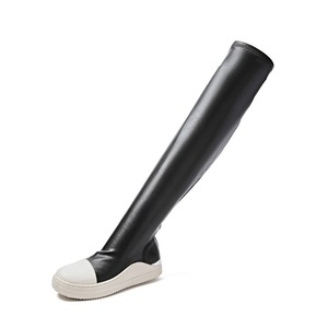 Nuovi <span class=keywords><strong>Stivali</strong></span> Invernali 2026 Sopra il Ginocchio in Pelle Elasticizzata, Taglia Grande <span class=keywords><strong>44</strong></span>, Scarpe da <span class=keywords><strong>Donna</strong></span> Slim Fit con Chiusura Slip-On - Product Image 5