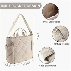 Women's Fashion Gym Bag Lightweight Shoulder Crossbody Travel Duffel With Wet Pocket Weekender Carry Bag