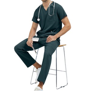 Vêtements médicaux personnalisés en gros, col en V, pour infirmières dentaires, hôpital, médecins, hommes et femmes, fabricants de blouses médicales - Product Image 2