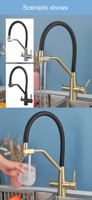 Meilleures ventes Robinet d'eau potable Système de filtre à eau Robinet d'évier Robinet de cuisine de luxe pour purificateur d'eau