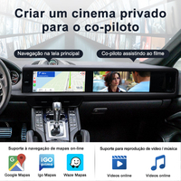 Radio Estéreo Multimedia con Pantalla Dual, GPS y Reproductor de Video para Auto, Compatible con Android Auto y Carplay, para Porsche Cayenne 958 92A 2010-2017, Marca STWEI