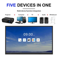 Интерактивная доска 4K Smart с сенсорным экраном для совещаний и обучения, плоский дисплей для бизнеса и образования