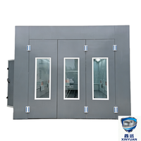 Cabine de peinture automobile infrarouge électrique Xinyuan, design de table, séchage 80°C, pour petites pièces, pulvérisation, durcissement, éclairage LED, automobile