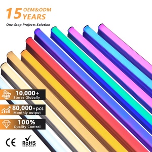 <span class=keywords><strong>Tube</strong></span> <span class=keywords><strong>LED</strong></span> orange, jaune, rose, violet, rouge, vert, bleu, 2FT, 4FT, T8, <span class=keywords><strong>T5</strong></span>, <span class=keywords><strong>tube</strong></span> de couleur RGB - Product Image 1