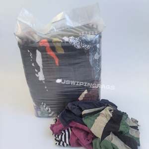 Trapos Pre-cortados y Pre-lavados de 25 kg, Colores Variados, 100% Algodón, Trapos de Camiseta para Limpieza - Product Image 1