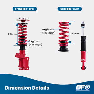 โช้คอัพแบบปรับระดับความสูงได้สำหรับรถฟอร์ด มัสแตง จีที เอส-197 ปี 2005-2014 - Product Image 5