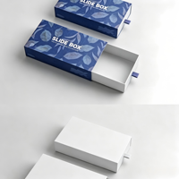 Boîtes rigides en papier kraft recyclé en gros avec doublure en mousse pour l'emballage de vêtements et de bijoux