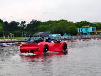 Nouveau design de bateau électrique flottant, voiture de sport aquatique, véhicule aquatique écologique pour parc aquatique, loisirs commerciaux et divertissements