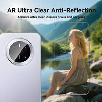 Protection d'objectif d'appareil photo en verre trempé anti-rayures AR AF ultra-mince à ajustement facile, dureté 9H pour Mate 70Pro/70/Pro/60/60Pro/x5/x6