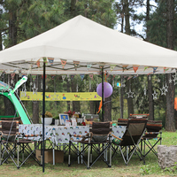 Carpa plegable de acero de alta calidad con toldo de poliéster y carpas plegables de acero Gazebo