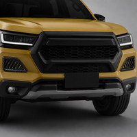 Ensemble de 2 garnitures décoratives pour aérateurs supérieurs avant en fibre de carbone pour tableau de bord Toyota Hilux Travo 2026