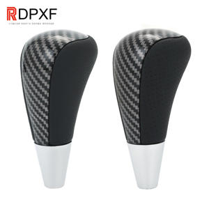 Pomo de Palanca de Cambios de Cuero y Fibra de Carbono para Toyota Camry <span class=keywords><strong>2006</strong></span>, <span class=keywords><strong>Corolla</strong></span>, Lexus, Accesorios para Automóviles, Pomo de Palanca de Cambios Automático de Cuero - Product Image 3