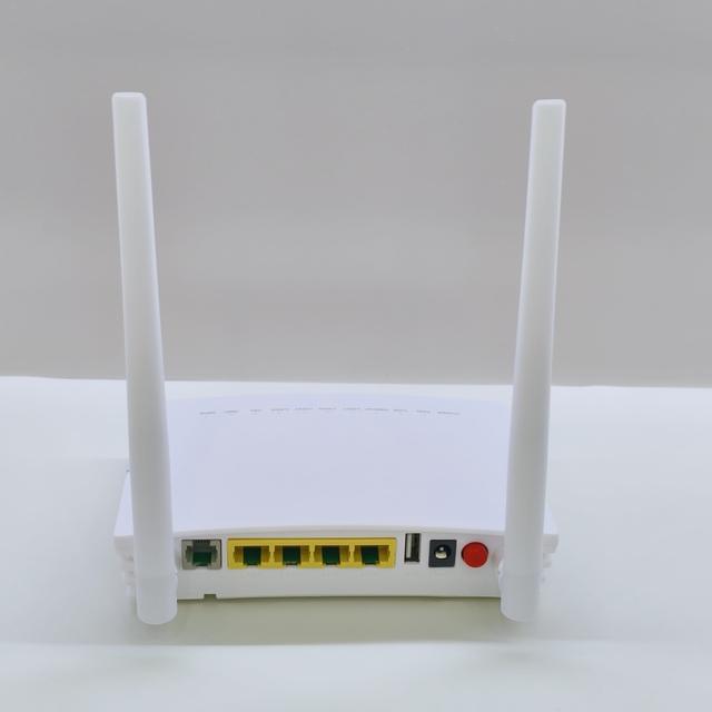 Factory Price XPON ONU 300Mbps 2.4G Wireless WiFi4 GM220-S Model with 1WAN 3LEN 1POTS 1USB RJ45 Connector Type 1 Year Warranty