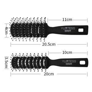 Fantezi buğday saman dolaşık açıcı saç fırçası Salon kuaförlük düz kıvırcık saç tarak ücretsiz saç fırçası - Product Image 2