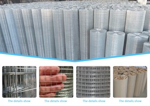 Giá Rẻ Giá 13 Máy đo lỗ vuông hình dạng 1.5 inch <span class=keywords><strong>PVC</strong></span> tráng thép mạ kẽm hàn dây lưới để bán - Product Image 5