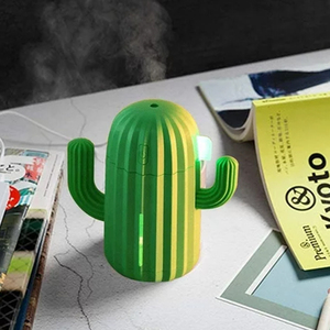 USB recargable Cool Mist LED lindo Cactus humidificador portátil escritorio decoraciones directo de fábrica precio al por mayor para coches - Product Image 4