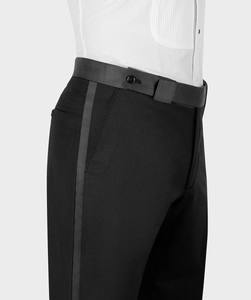 <span class=keywords><strong>Costume</strong></span> de mariage <span class=keywords><strong>sur</strong></span> <span class=keywords><strong>mesure</strong></span> noir brillant pour homme, col châle, 3 pièces, coupe ajustée, pour soirée et marié - Product Image 4